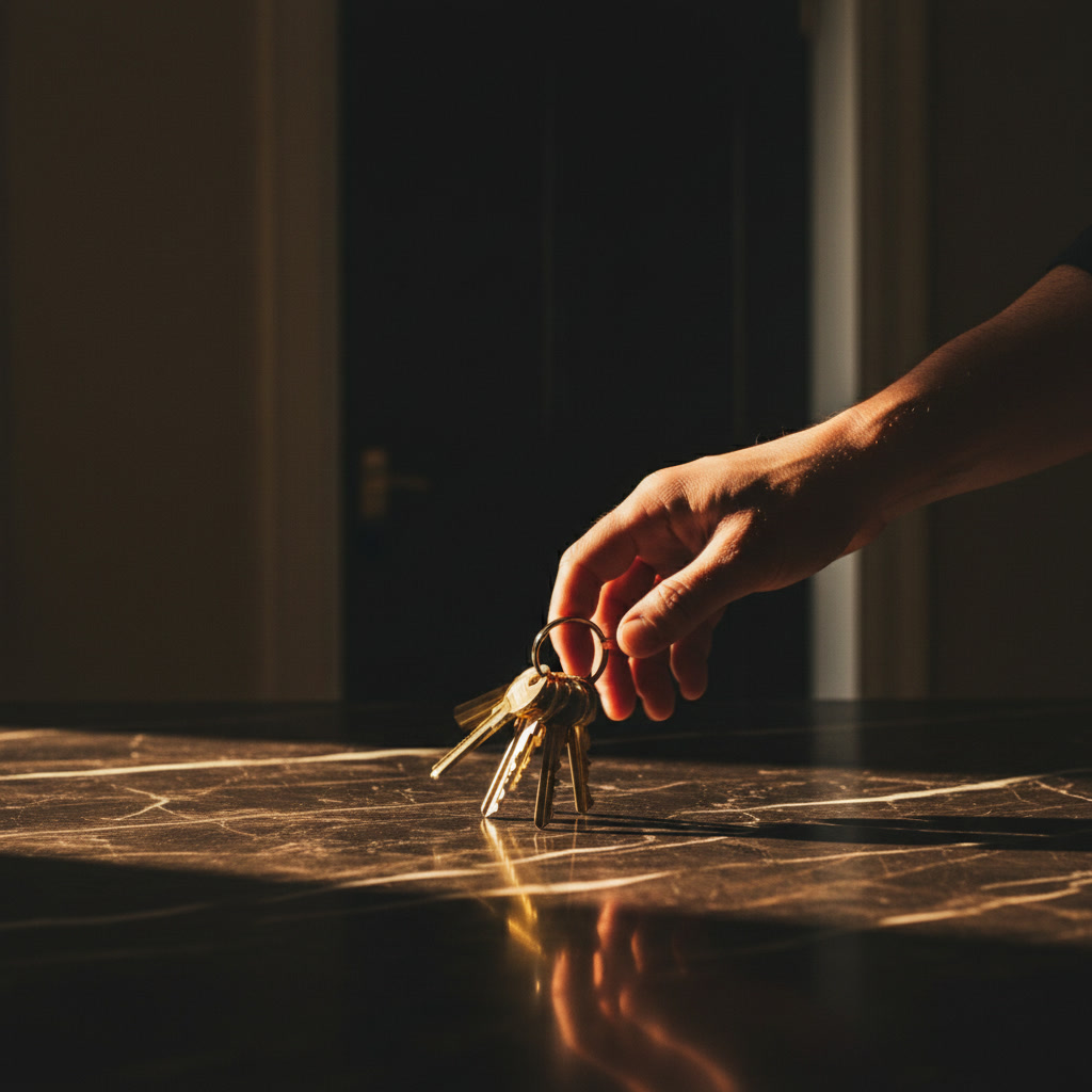 gemini-2.5-flash-image_Dramatic_close-up_of_a_hand_forcefully_placing_keys_on_a_dark_marble_counter_mot-0 (1)