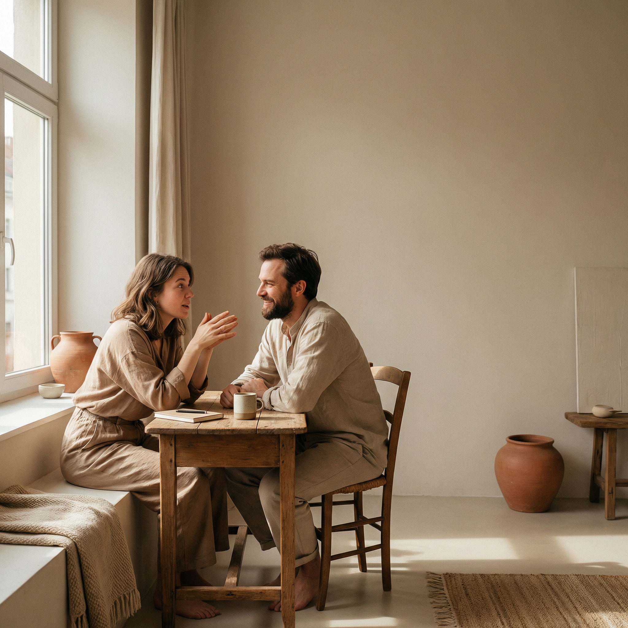 gemini-image-2_Two_people_sitting_across_from_each_other_at_a_small_wooden_table_in_a_quiet_roo-0