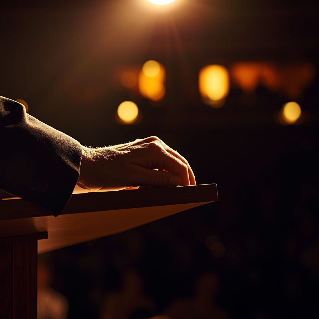 lucid-origin_Close-up_of_hands_gripping_the_edge_of_a_podium_or_lectern_knuckles_slightly_whi-0
